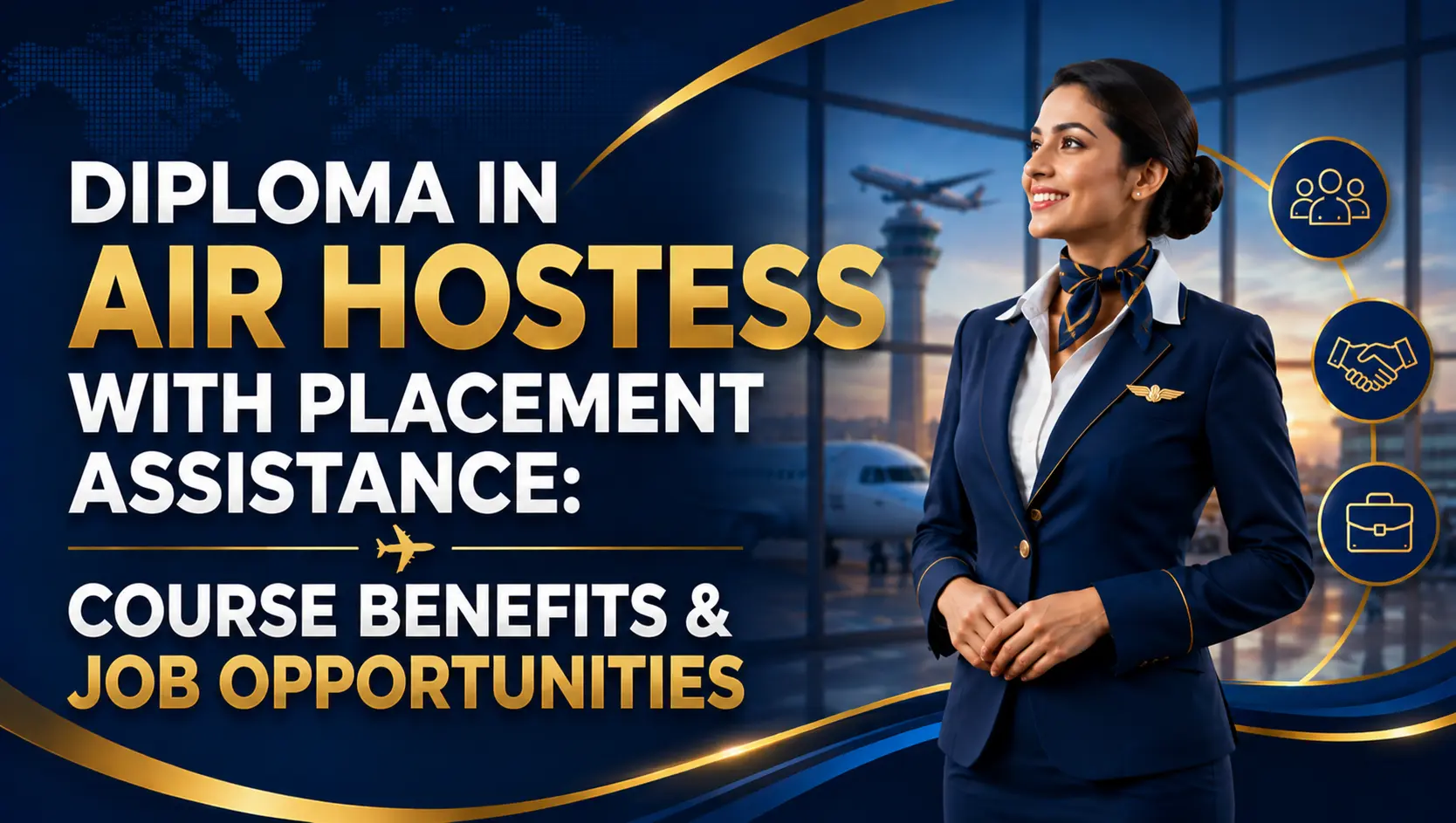 Diploma in Air Hostess with Placement Assistance: Course Benefits & Job Opportunities