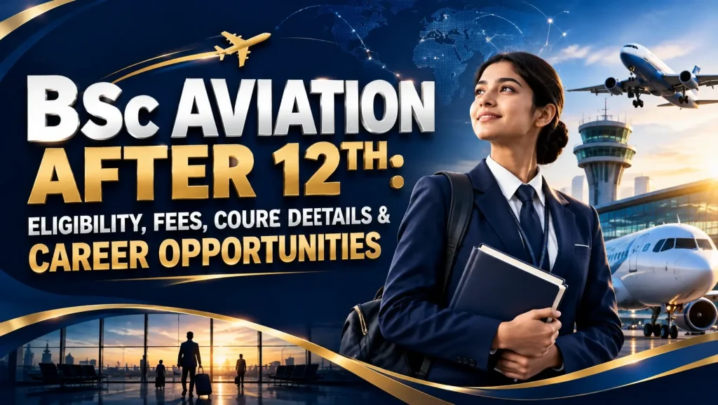 BSc Aviation after 12th eligibility fees course details & career opportunities