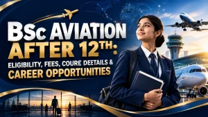 BSc Aviation after 12th eligibility fees course details & career opportunities